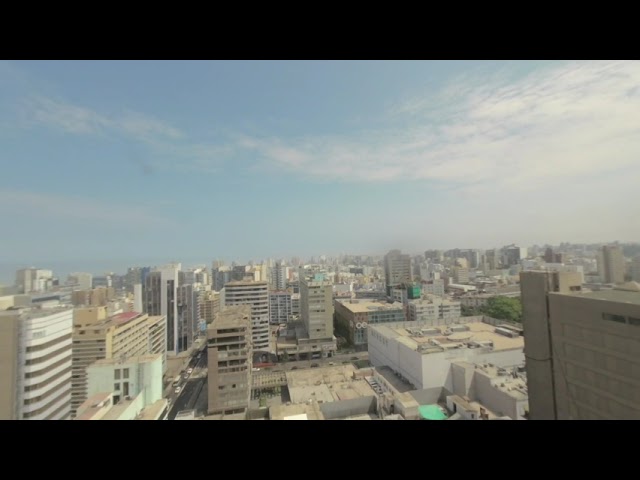 Lima, Peru - Skyline from Rooftop Restaurant - VR180 3D