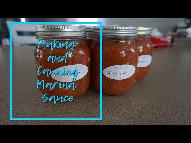 MAKING AND CANNING MARINA SAUCE