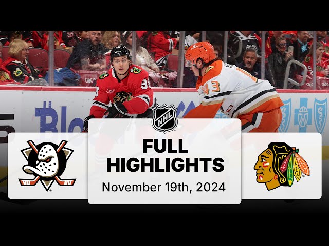 NHL Highlights | Ducks vs. Blackhawks | November 19, 2024