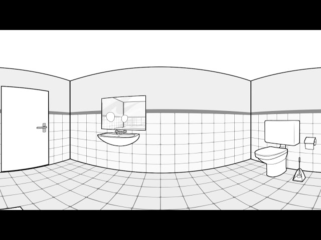 The Bathroom (360° 2D animation)