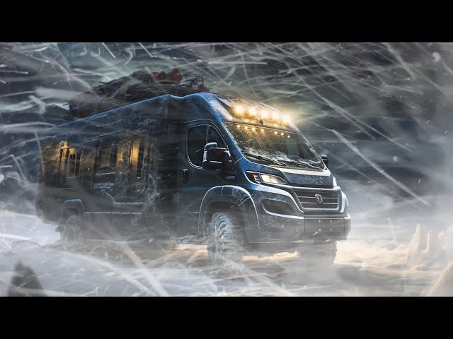 Surviving My 1st Winter of Extreme Van Life, Blizzard, Snow Storm Camping & Freezing Cold #vanlife