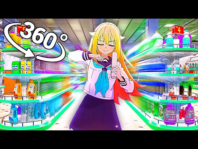 Shikanoko - Supermarket in 360° Video | VR / 8K | ( Shikanoko Nokonoko Koshitantan meme )