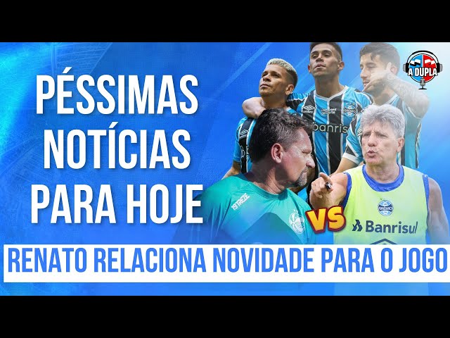 🔵⚫️ Diário do Grêmio KTO: Notícias péssimas para a decisão | Time encaminhado | Novidade de Renato