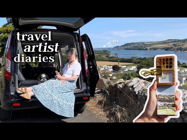 Artist Vlog - 3 Painting Adventures in a Week (Moors, Sea & Garden)