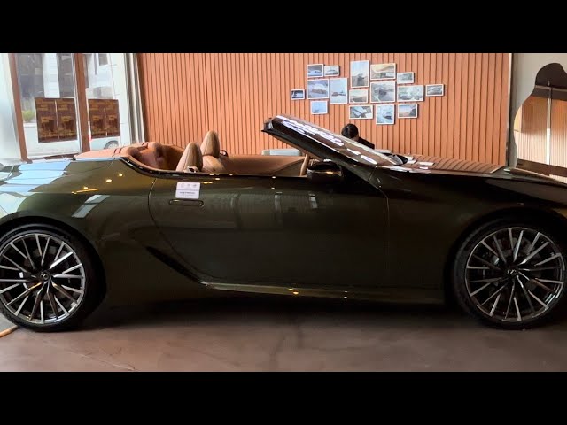 The New LEXUS LC500 Convertible I Nori Green Exterior #lexuslc500 #lc500