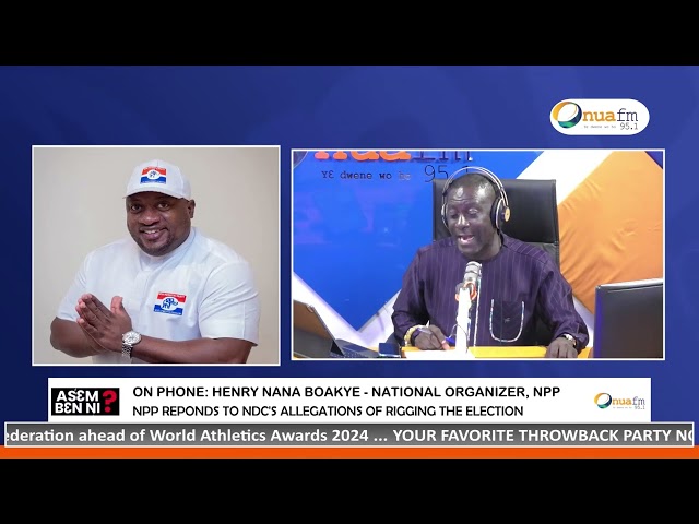 NPP's Nana B responds to NDC's Sammy Gyamfi's allegations of the NPP rigging the election