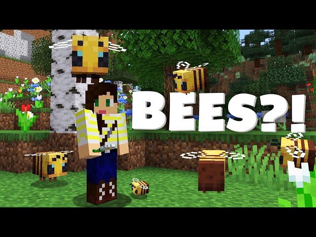 Adorable BEES Are New in Minecraft 1.15! 🐝