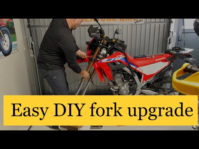 How to upgrade the front fork spring on Honda CRF300L