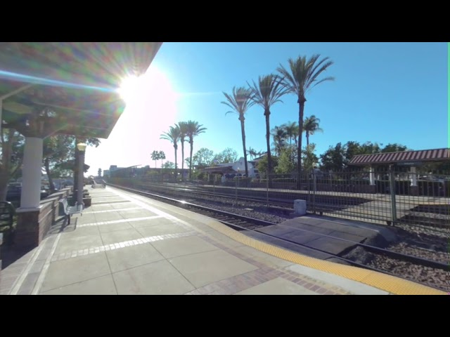 VR180 - Metrolink 91/Perris Valley Line Train #710 Eastbound in Fullerton CA - July 17th 2020 (1/2)