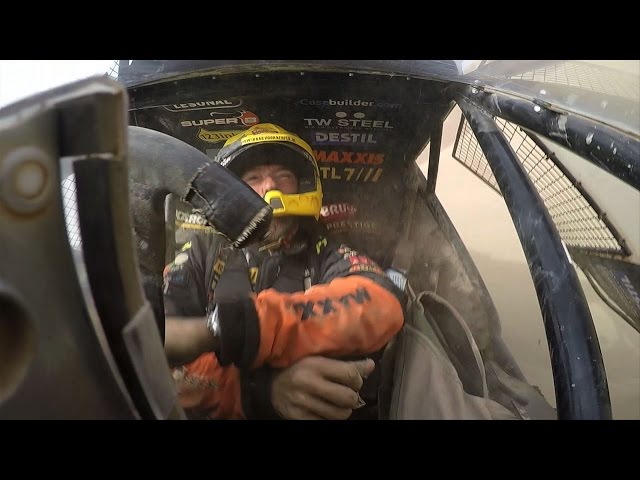 Dakar crash: Tom coronel rolls with his 2015 Maxxis Dakar buggy