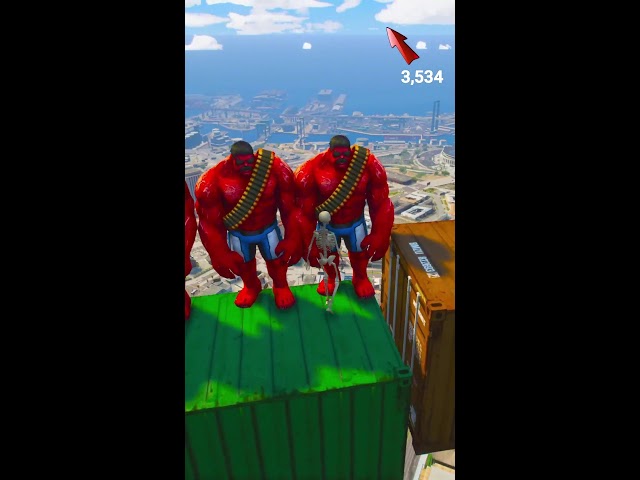 GTA 5 EPIC RAGDOLL SHOW SPIDERMAN VS COLOUR MINIONS FALLS & FAILS LIVE GTA V #gta #Fun Run