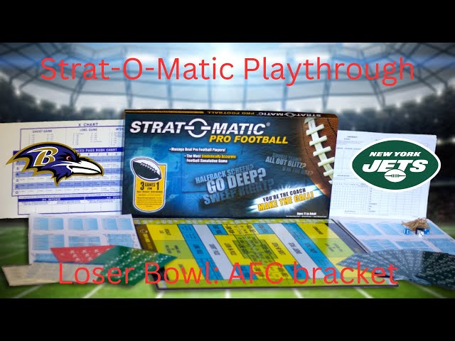 Strat-O-Matic Football: Loser Bowl, AFC Final - Ravens (5-12) vs Jets (5-12)