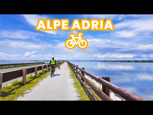 Cycling from Grado to Palmanova, Alpe Adria Cycleway FVG1 - Spring Ride - ASMR