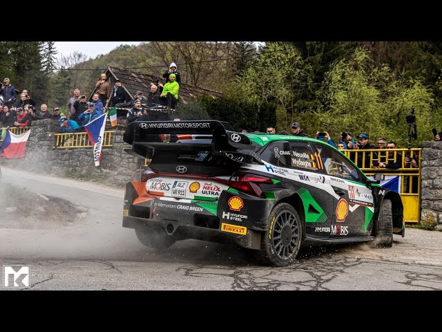 Thierry Neuville & Martijn Wydaeghe SS1 action at WRC Croatia Rally 2023