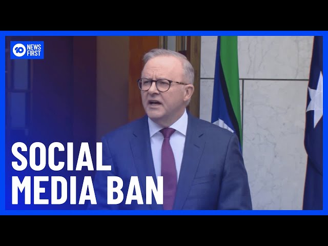 Australian Government To Ban Social Media For Under 16s | 10 News First