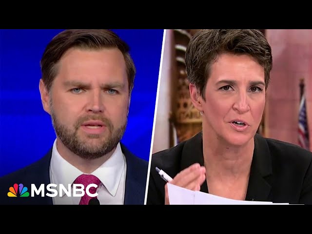 Watch: Rachel Maddow busts JD Vance in national abortion ban lie