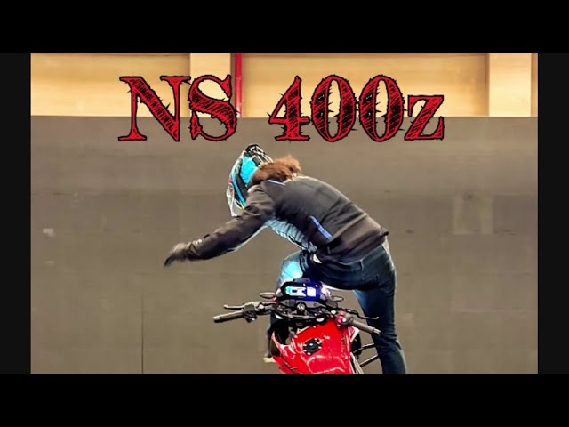 New pulsar NS400z stunt in Bajaj plant