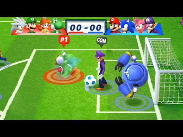 Mario & Sonic At The London 2012 Olympic Games Football #143 Yoshi, Daisy, Luigi, Silver