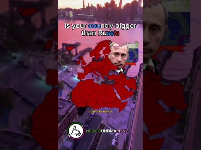 Is your country bigger than #Russia ? #geography #mapper #mapping #europe #map #viral #memes #funny