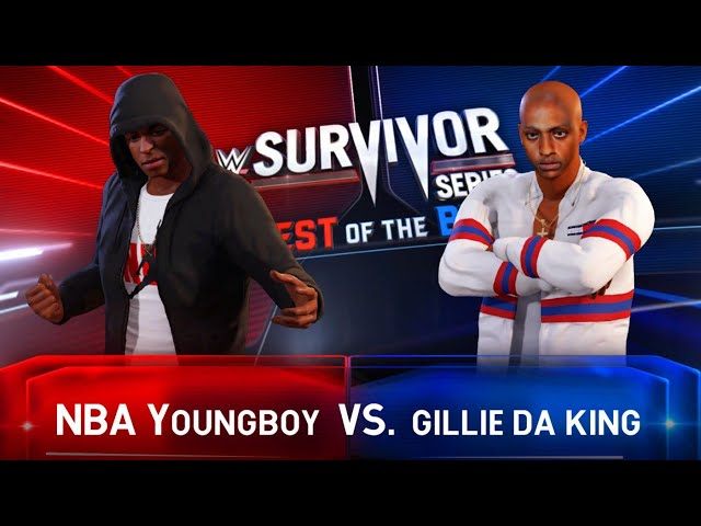 NBA YOUNGBOY VS GILLIE DA KING| WWE 2K22 - 4K HDR