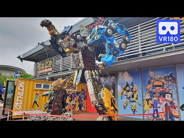 3D 180VR 4K Wow Giant Tobot Transformer Robot