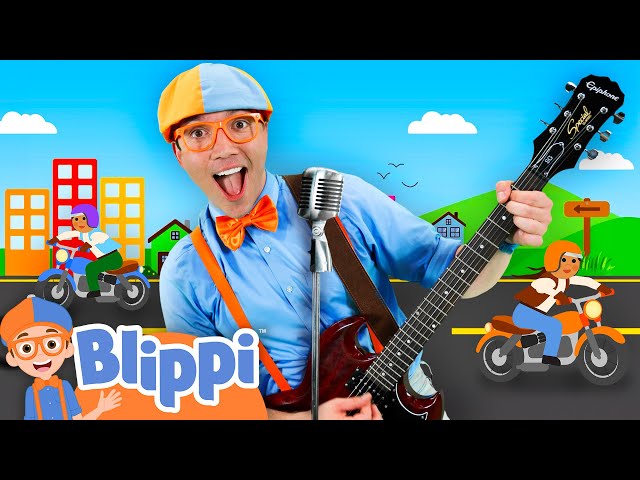 Motorcycle Song | Blippi Songs 🎶| Educational Songs For Kids