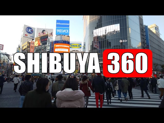 Walk in Shibuya @8K 360 VR video / 渋谷の散歩 ＠360度高画質VR映像