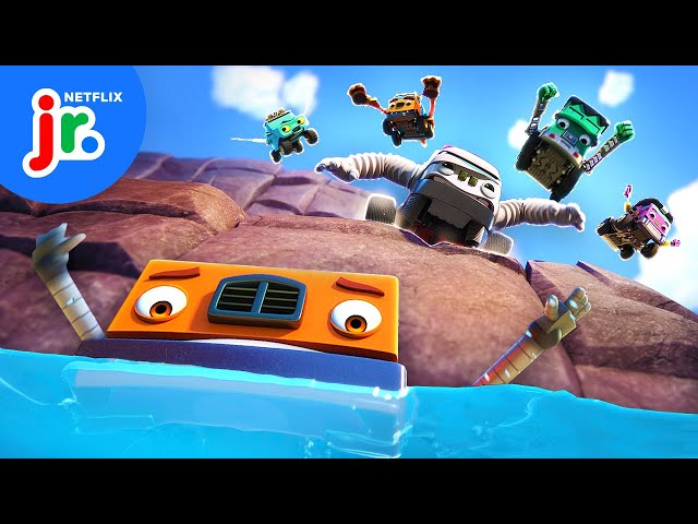 Monsterwheelies Mountain Rescue! 🏔️🚚 Mighty Monsterwheelies | Netflix Jr