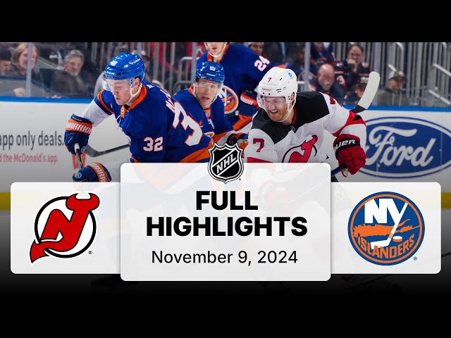 NHL Highlights | Devils vs. Islanders - November 09, 2024