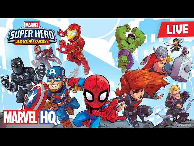 🔴 Marvel Super Hero Adventures | Livestream | FULL EPISODES COMPILATION