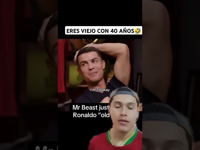 MR. BEAST LE DICE VIEJO A CRISTIANO RONALDO🤣#cr7 #mrbeast #futbol #viralshorts #ronaldo #soccer