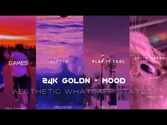 Mood - 24kGoldn (Lyrics) Status 💕 || Whatsapp Status ✨❤️.