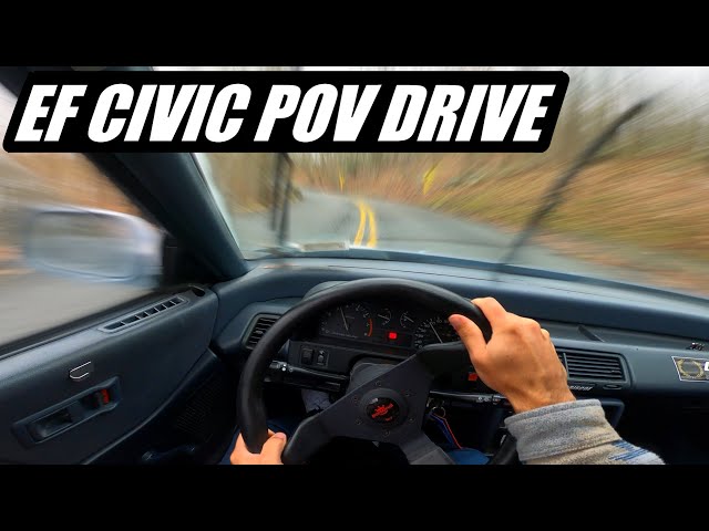 Honda Civic EF Hatchback POV Drive (Pure Sound)