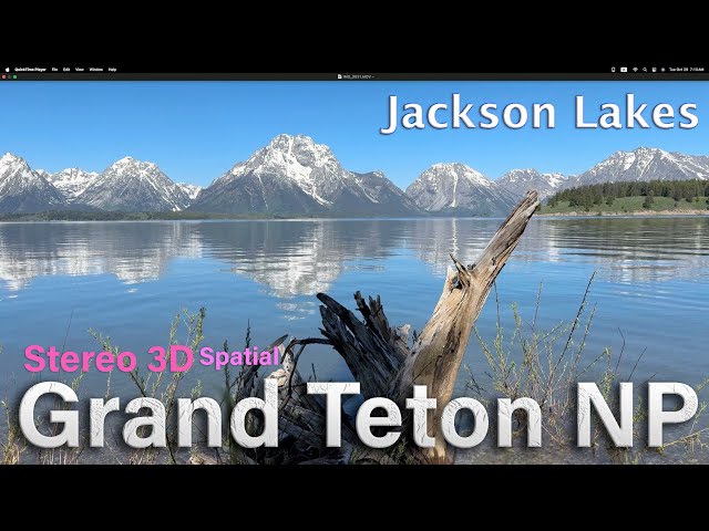 Grand Teton National Park, Morning Spatial. Stereo 3D  ( 2D : settings - 3D to 2D )