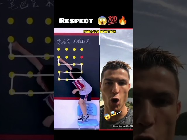 Ronaldo Reacts video😱💀 #short #shorts #reaction #viral #cr7 #football #respect #fyp #tiktok #song