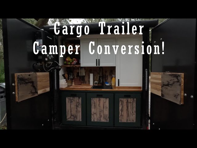 6x12 Cargo Enclosed Trailer Camper Conversion Custom Build