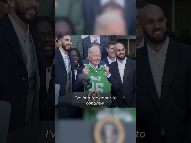 NBA champions Boston Celtics visit President Biden at the White House | USA TODAY