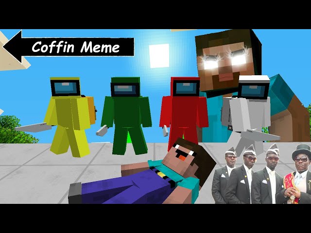 Coffin Meme Among Us Edition in Minecraft