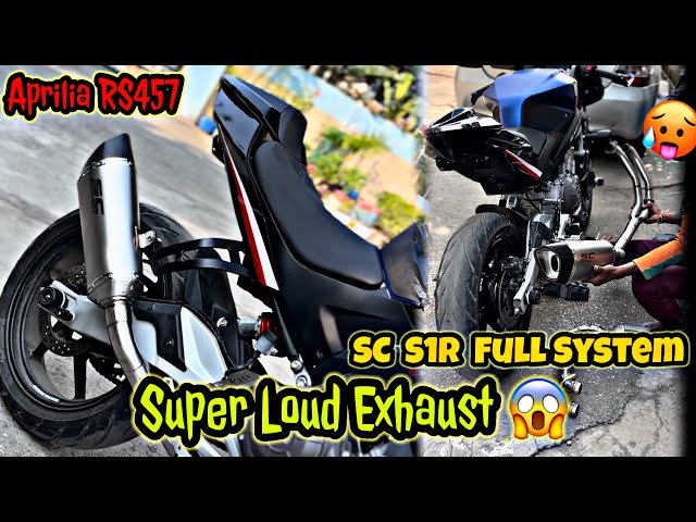 Finally Aprilia RS457 Got Too Loud Exhaust😱 | Full Installation Process | Best Sounding Aprilia 457