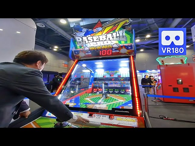 3D 180VR 4K Fun time with Baseball Pro Arcade Game 😍😍 Major League