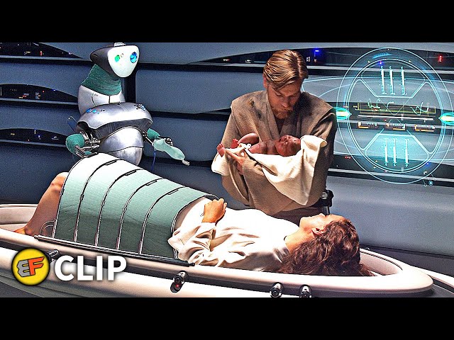 The Birth of Leia & Luke Skywalker Scene | Star Wars Revenge of the Sith (2005) Movie Clip HD 4K