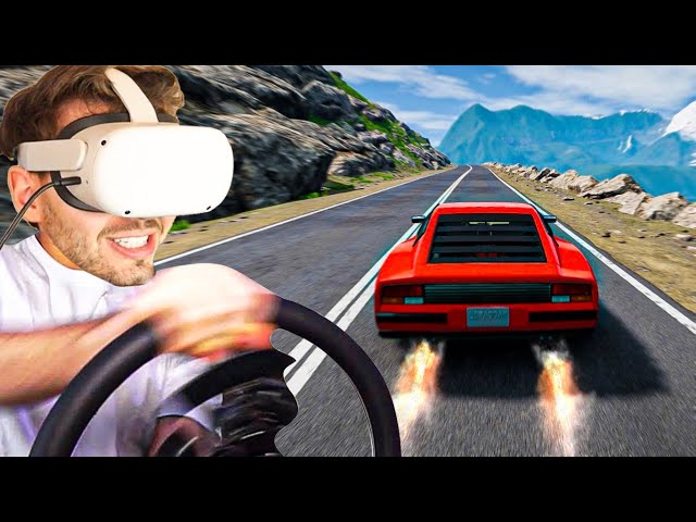 Jogando BeamNG Drive na REALIDADE VIRTUAL! (VR)