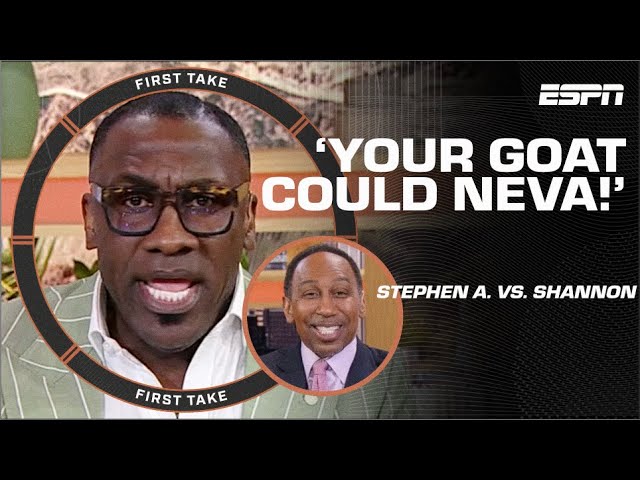 🐐 YOUR GOAT COULD NEVA! 🐐 Shannon Sharpe & Stephen A.’s HEATED Lakers debate | First Take