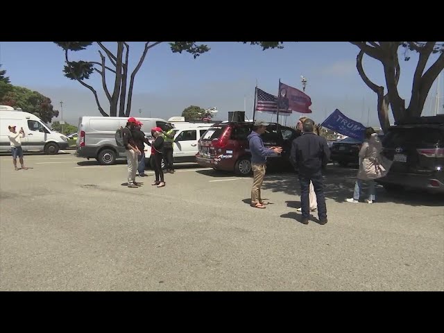 SF Trump rally initially draws 8 people