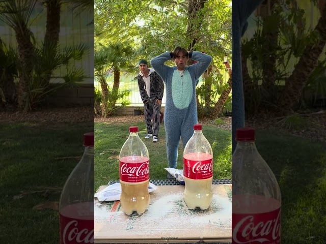 Coke And Mentos Do Not Mix Well..