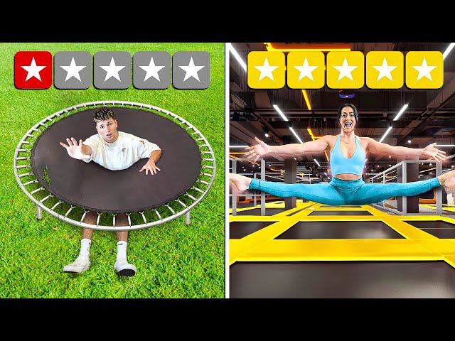 I Tested 1-Star VS 5-Star Trampoline Parks!