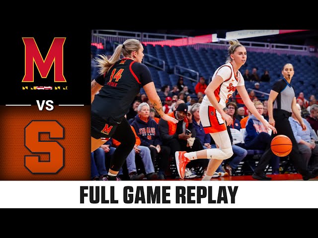 Maryland vs. Syracuse Full Game Replay | 2024-25 ACC Women’s Basketball