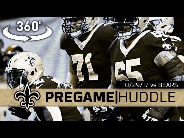 Go Inside Drew Brees' Pregame Huddle: Saints vs Bears - 10/29/17