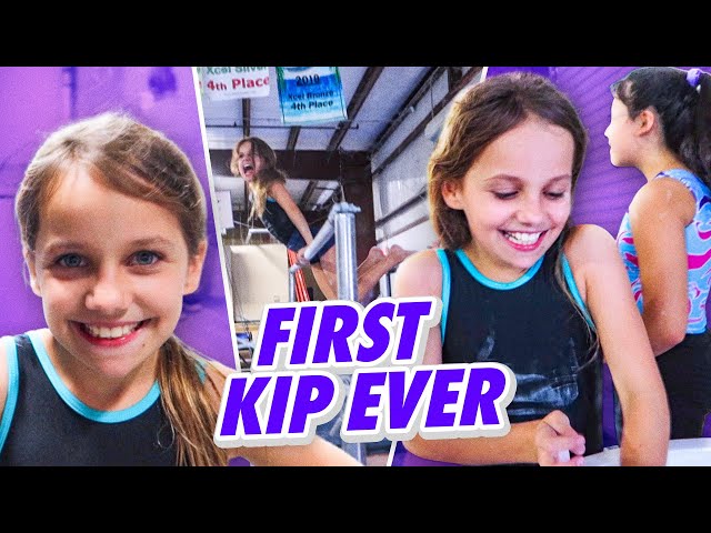 Tiny Gymnast Kyleigh's First Kip| Rachel Marie