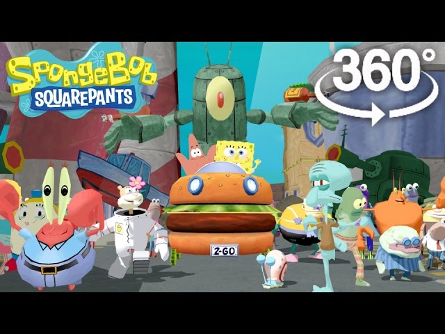 Spongebob Squarepants! - 360° Adventure Video! - (The First 3D VR Game Experience!)